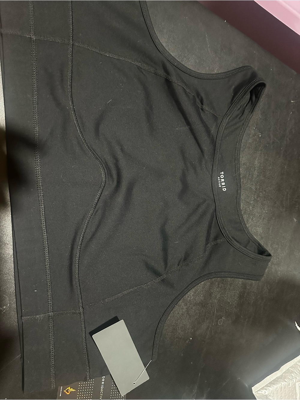torrid Black Stretch Sports Bra with Tag